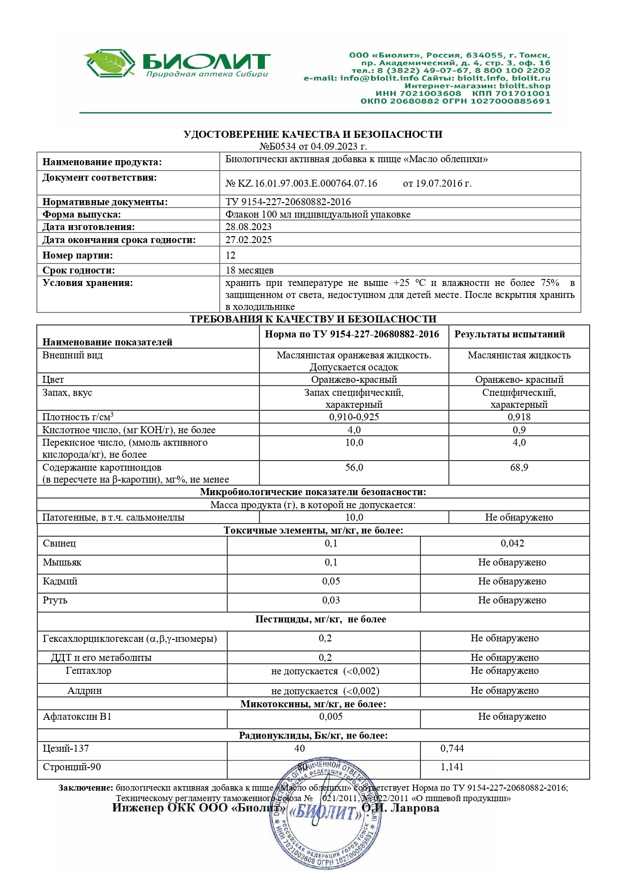 Паспорт №082023
